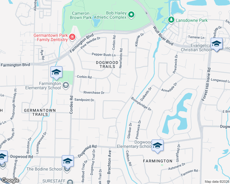 map of restaurants, bars, coffee shops, grocery stores, and more near 2069 Newfields Road in Germantown