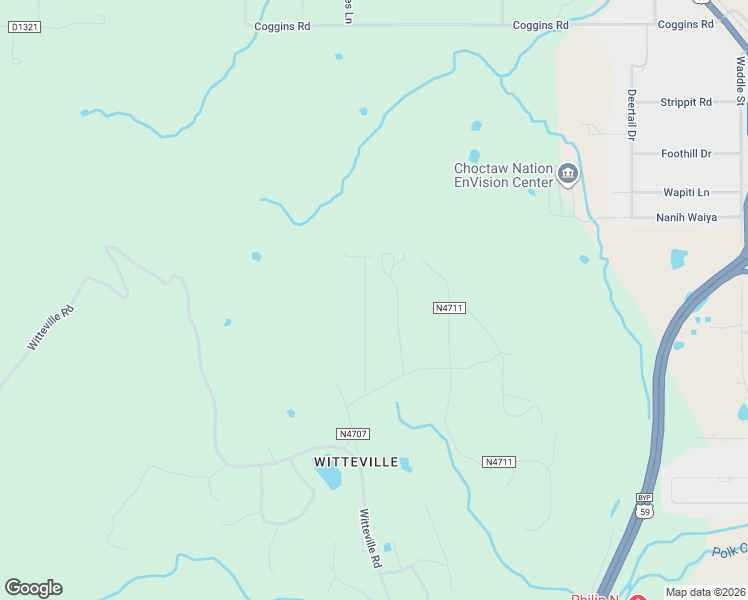 map of restaurants, bars, coffee shops, grocery stores, and more near 202 Forest Ridge Road in Poteau