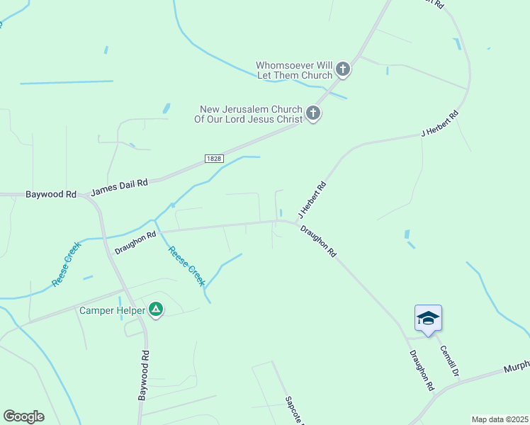 map of restaurants, bars, coffee shops, grocery stores, and more near 4311 Draughon Road in Fayetteville