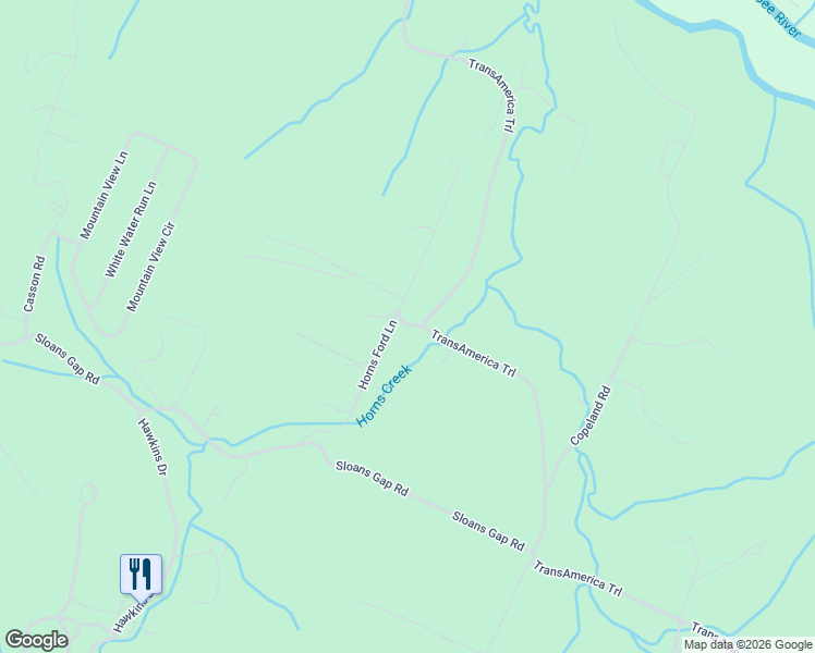 map of restaurants, bars, coffee shops, grocery stores, and more near 203-229 Horns Ford Lane in Ocoee