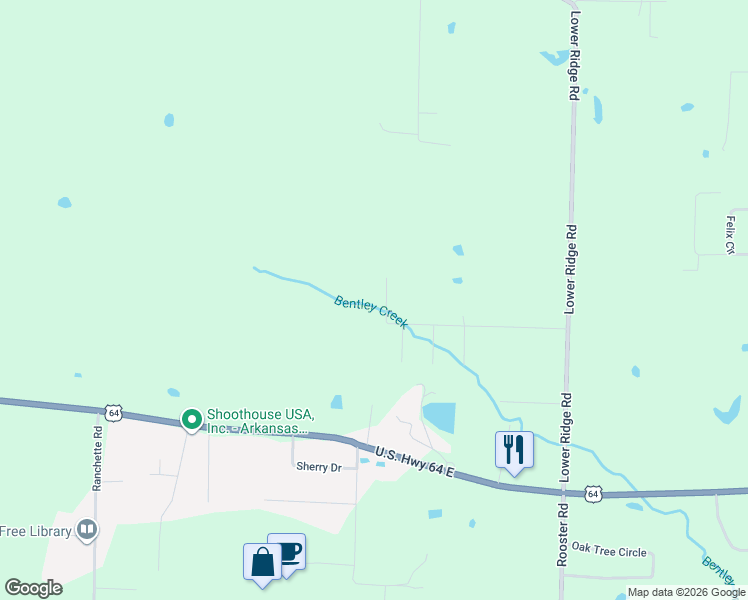 map of restaurants, bars, coffee shops, grocery stores, and more near 53 Valley Road in Conway