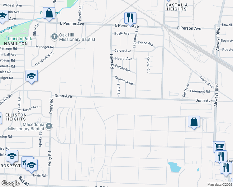 map of restaurants, bars, coffee shops, grocery stores, and more near 1937 State Street in Memphis
