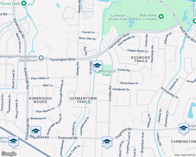map of restaurants, bars, coffee shops, grocery stores, and more near 2085 Cordes Road in Germantown