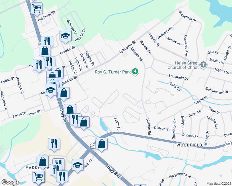 map of restaurants, bars, coffee shops, grocery stores, and more near 1840 Sardonyx Road in Fayetteville