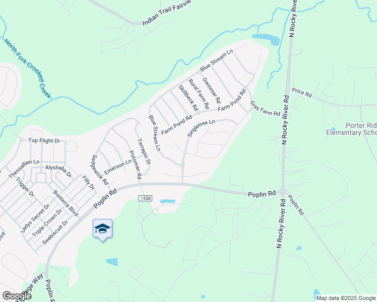 map of restaurants, bars, coffee shops, grocery stores, and more near 4002 Singletree Lane in Indian Trail