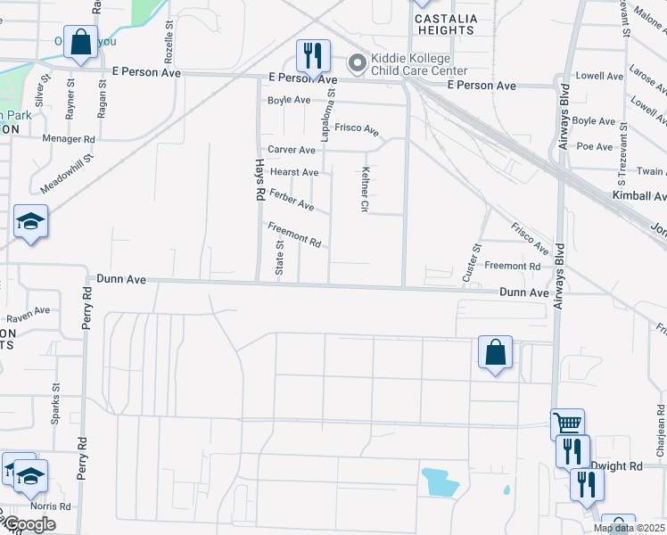 map of restaurants, bars, coffee shops, grocery stores, and more near 1930 Lapaloma Street in Memphis