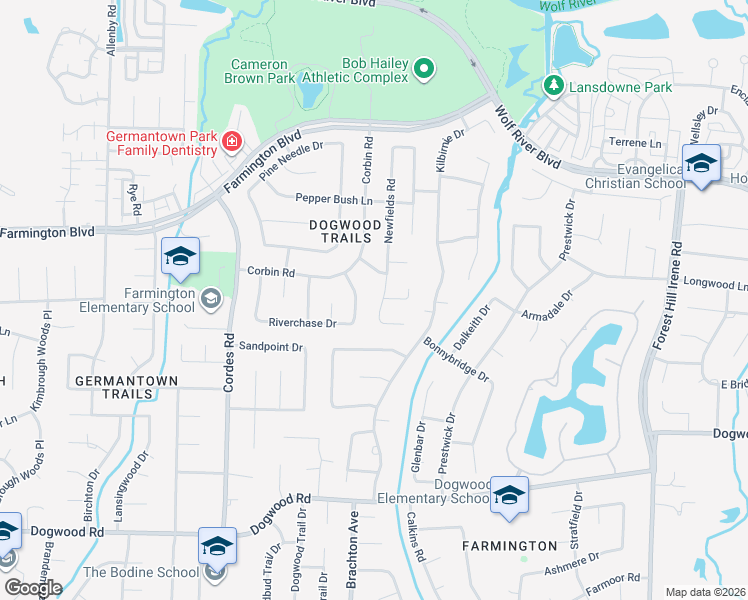 map of restaurants, bars, coffee shops, grocery stores, and more near 2069 Newfields Road in Germantown