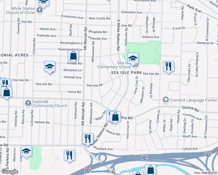 map of restaurants, bars, coffee shops, grocery stores, and more near 1433 Walton Road in Memphis