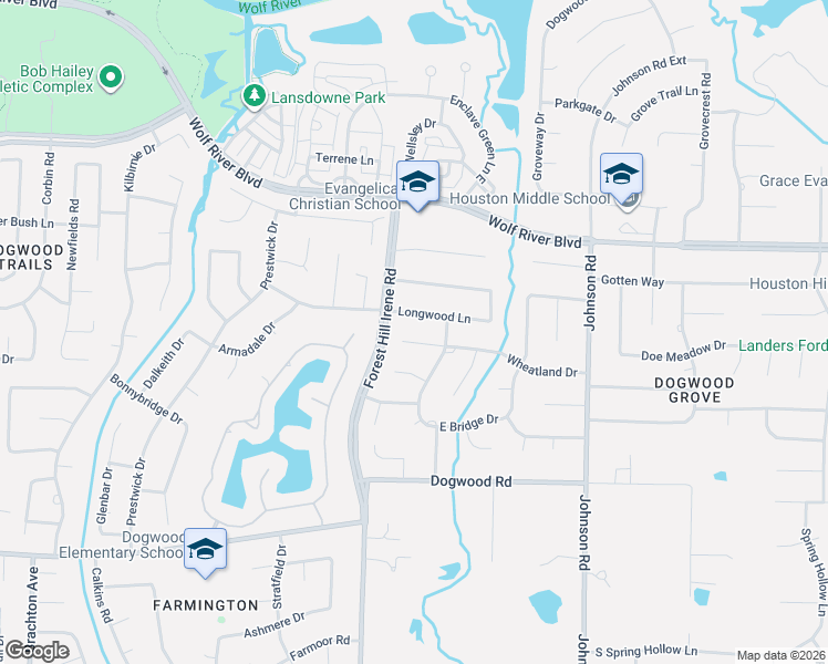 map of restaurants, bars, coffee shops, grocery stores, and more near 9168 Sycamore Creek Cove in Germantown