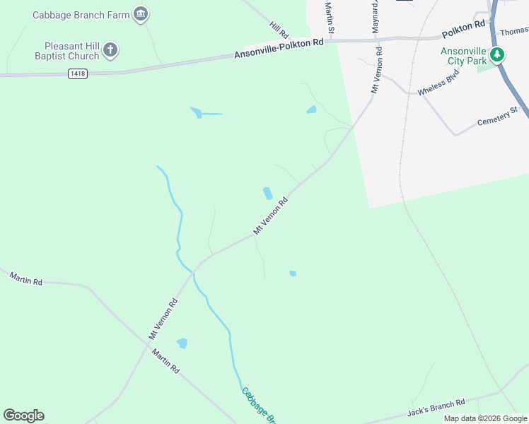 map of restaurants, bars, coffee shops, grocery stores, and more near 726 Mount Vernon Road in Wadesboro