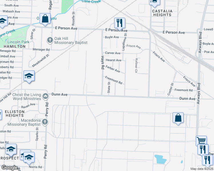 map of restaurants, bars, coffee shops, grocery stores, and more near 1937 State Street in Memphis