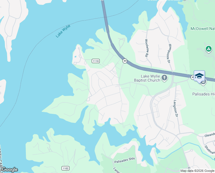 map of restaurants, bars, coffee shops, grocery stores, and more near 15999 Chatfield Drive in Charlotte