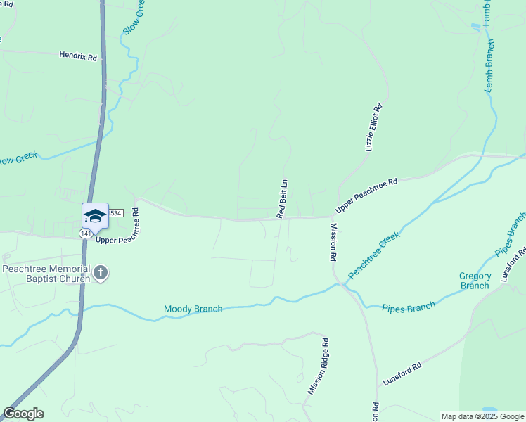 map of restaurants, bars, coffee shops, grocery stores, and more near 39 Distany Lane in Murphy