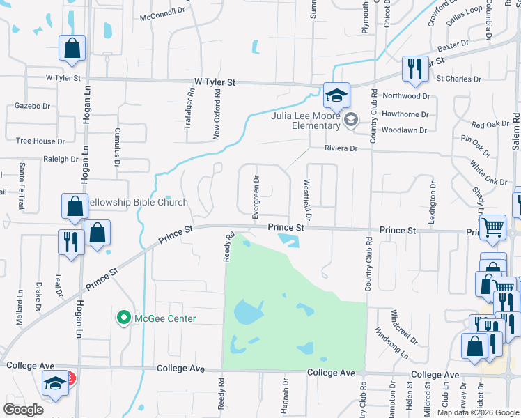 map of restaurants, bars, coffee shops, grocery stores, and more near 37 Shady Valley Drive in Conway