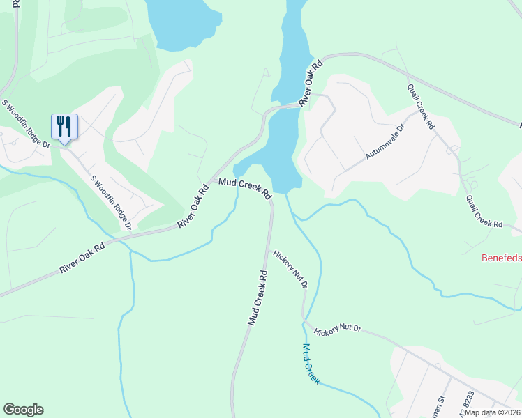 map of restaurants, bars, coffee shops, grocery stores, and more near 1181 Mud Creek Road in Inman