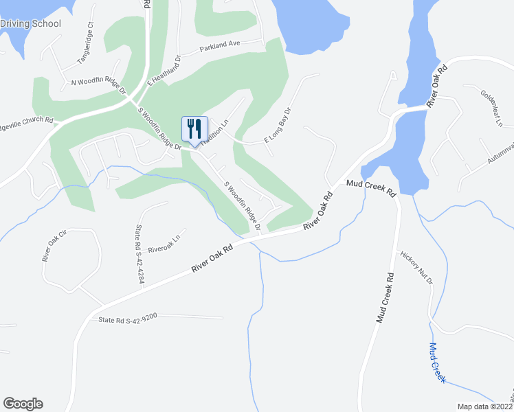 map of restaurants, bars, coffee shops, grocery stores, and more near 413 Moteverde Court in Inman