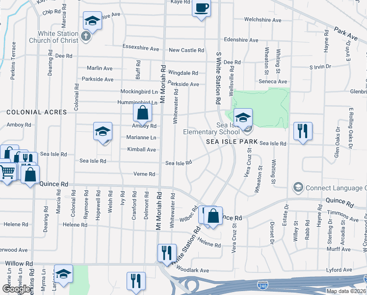map of restaurants, bars, coffee shops, grocery stores, and more near 1378 Woodston Road in Memphis