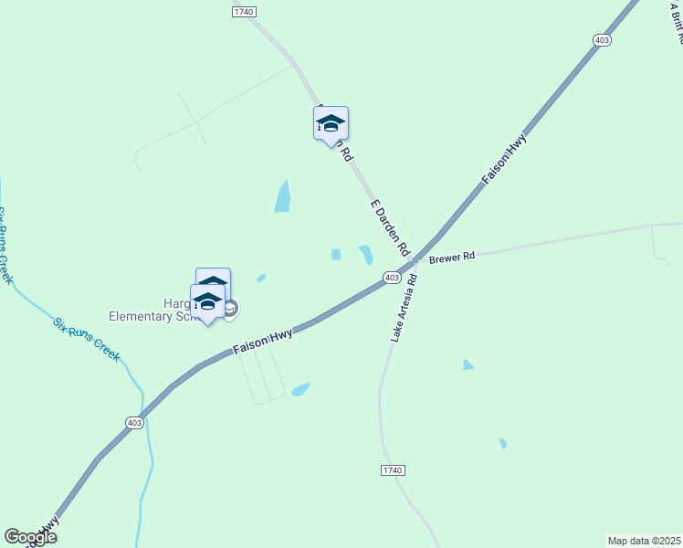 map of restaurants, bars, coffee shops, grocery stores, and more near 8045 Faison Highway in Faison