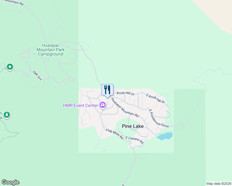 map of restaurants, bars, coffee shops, grocery stores, and more near 6659 Knob Hill Drive in Kingman