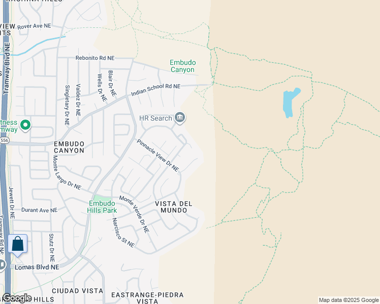 map of restaurants, bars, coffee shops, grocery stores, and more near 14016 Villa Sandia Place Northeast in Albuquerque