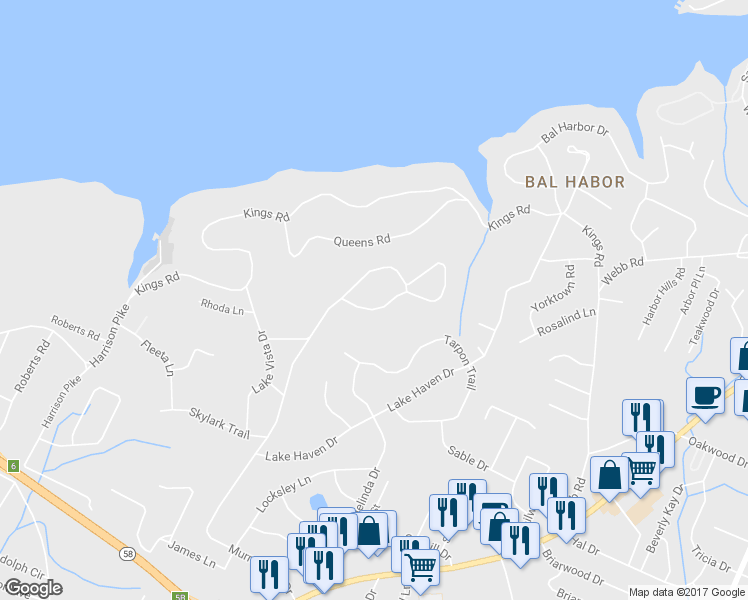 map of restaurants, bars, coffee shops, grocery stores, and more near 4809 Glenmar Circle in Chattanooga