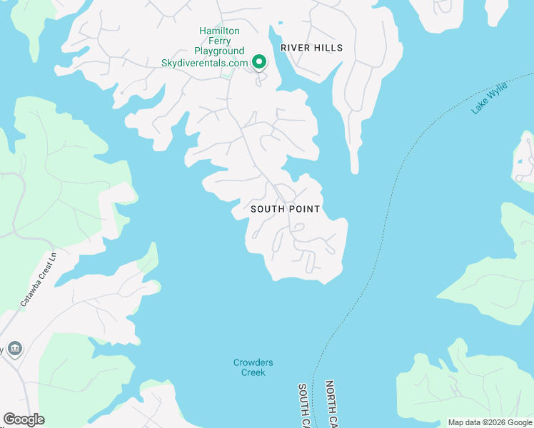 map of restaurants, bars, coffee shops, grocery stores, and more near 14 Sandy Cove Road in Clover