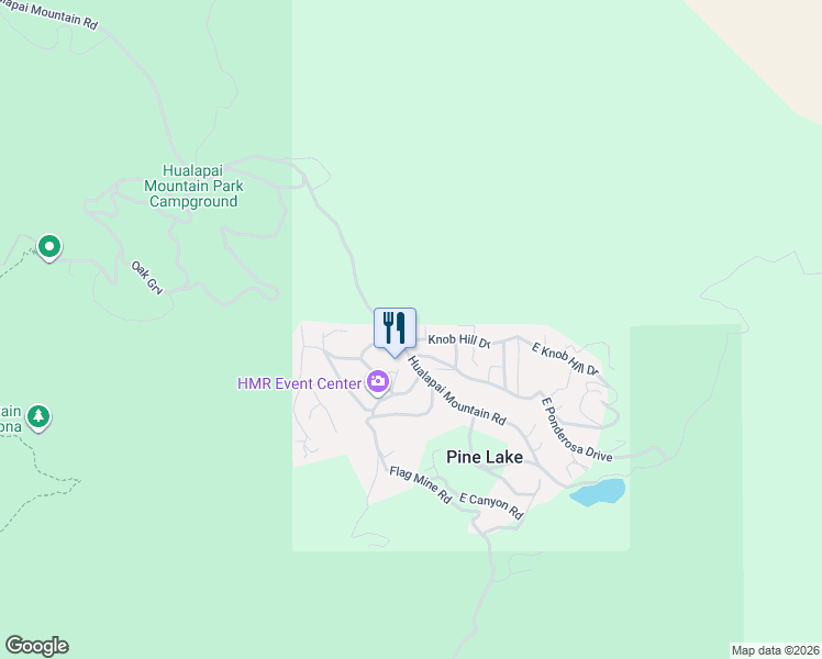map of restaurants, bars, coffee shops, grocery stores, and more near 6659 Knob Hill Drive in Kingman