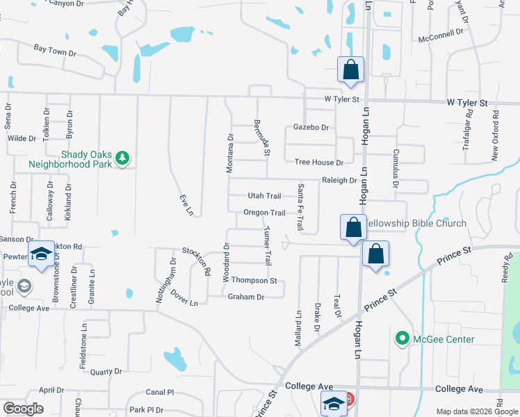 map of restaurants, bars, coffee shops, grocery stores, and more near 960 Turner Trail in Conway
