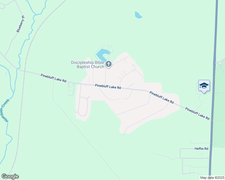 map of restaurants, bars, coffee shops, grocery stores, and more near 772 Pinebluff Lake Road in Aberdeen
