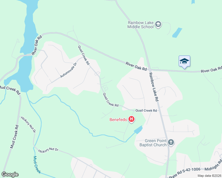 map of restaurants, bars, coffee shops, grocery stores, and more near 321 Quail Creek Road in Inman