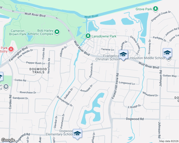 map of restaurants, bars, coffee shops, grocery stores, and more near 1965 Prestwick Drive in Germantown