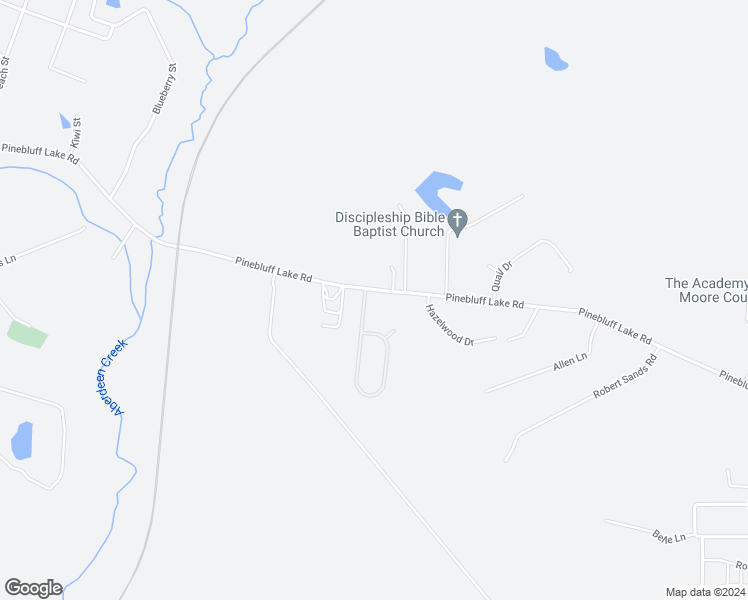 map of restaurants, bars, coffee shops, grocery stores, and more near 648 Pinebluff Lake Road in Aberdeen