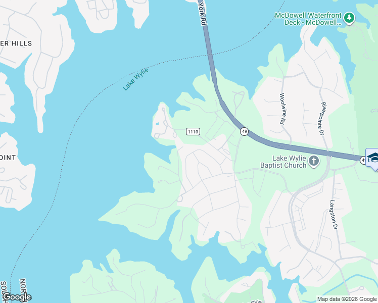 map of restaurants, bars, coffee shops, grocery stores, and more near 16316 Red Fez Club Road in Charlotte