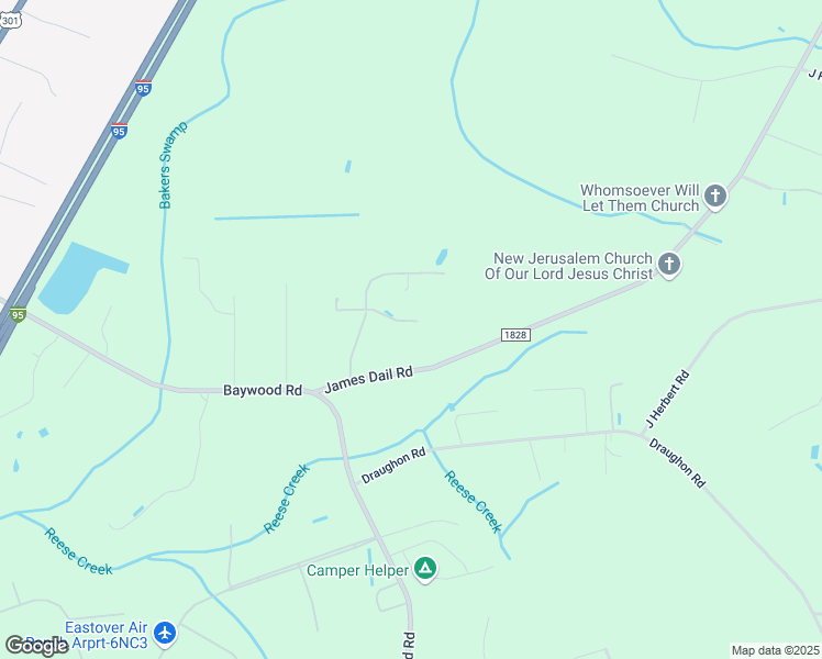 map of restaurants, bars, coffee shops, grocery stores, and more near 2516 Lime Kiln Lane in Eastover