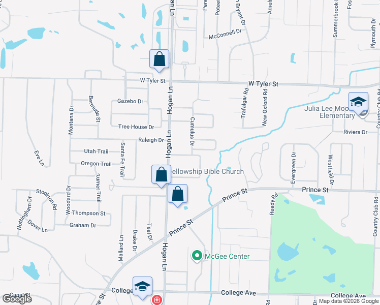 map of restaurants, bars, coffee shops, grocery stores, and more near 5501 Cumulus Drive in Conway