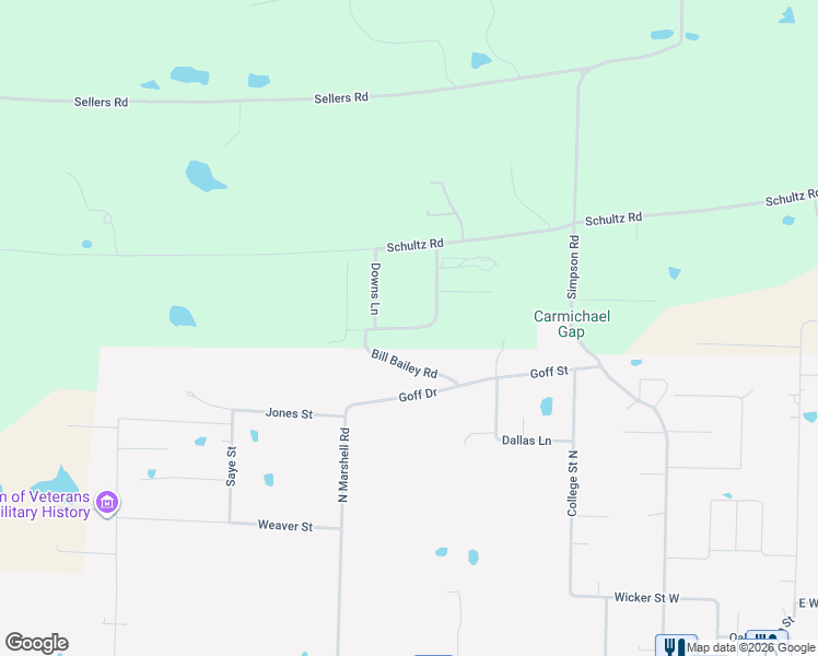 map of restaurants, bars, coffee shops, grocery stores, and more near 32 Bill Bailey Road in Vilonia