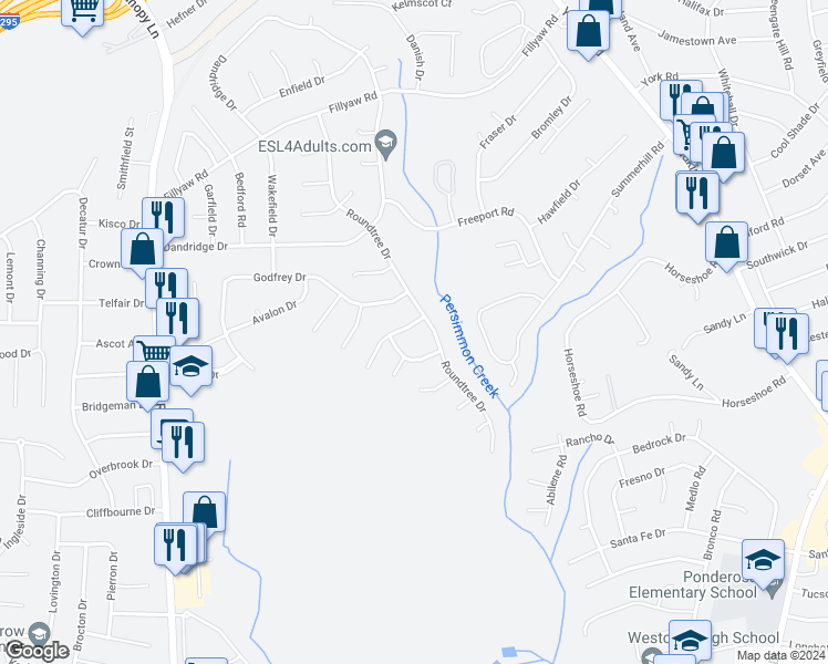 map of restaurants, bars, coffee shops, grocery stores, and more near 505 Killeen Road in Fayetteville