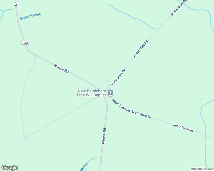 map of restaurants, bars, coffee shops, grocery stores, and more near 2740 Scotts Store Road in Grantsboro