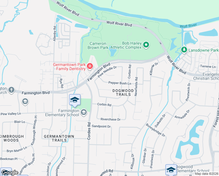map of restaurants, bars, coffee shops, grocery stores, and more near 8668 Wine Leaf Cove in Germantown