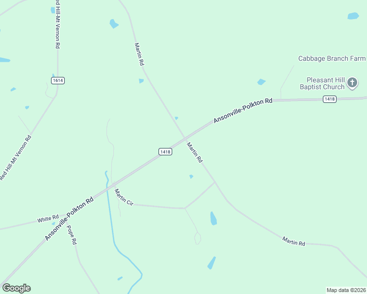 map of restaurants, bars, coffee shops, grocery stores, and more near 1821 Martin Road in Wadesboro