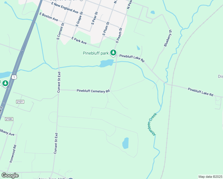 map of restaurants, bars, coffee shops, grocery stores, and more near 247 Pinebluff Cemetery Road in Pinebluff