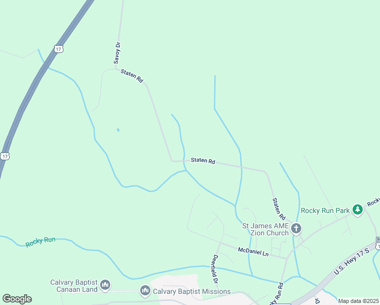 map of restaurants, bars, coffee shops, grocery stores, and more near 470 Staten Road in New Bern