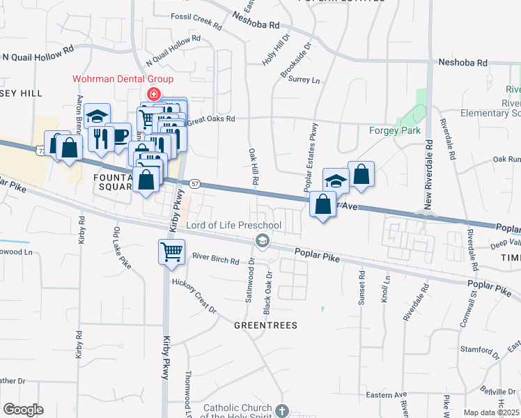 map of restaurants, bars, coffee shops, grocery stores, and more near 1885 Wellton Drive in Germantown