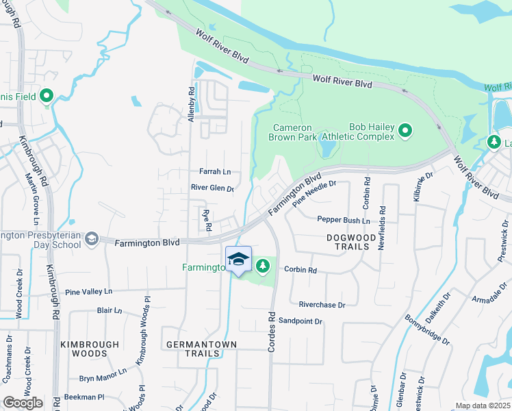 map of restaurants, bars, coffee shops, grocery stores, and more near 8549 Cordes Circle in Germantown