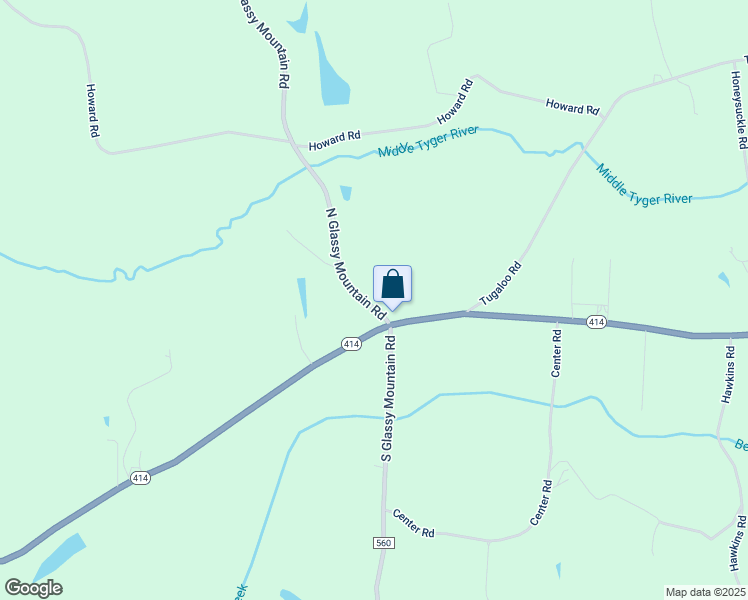 map of restaurants, bars, coffee shops, grocery stores, and more near 104 North Glassy Mountain Road in Landrum