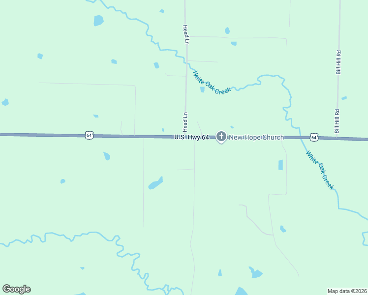 map of restaurants, bars, coffee shops, grocery stores, and more near 1293 U.S. 64 in Beebe