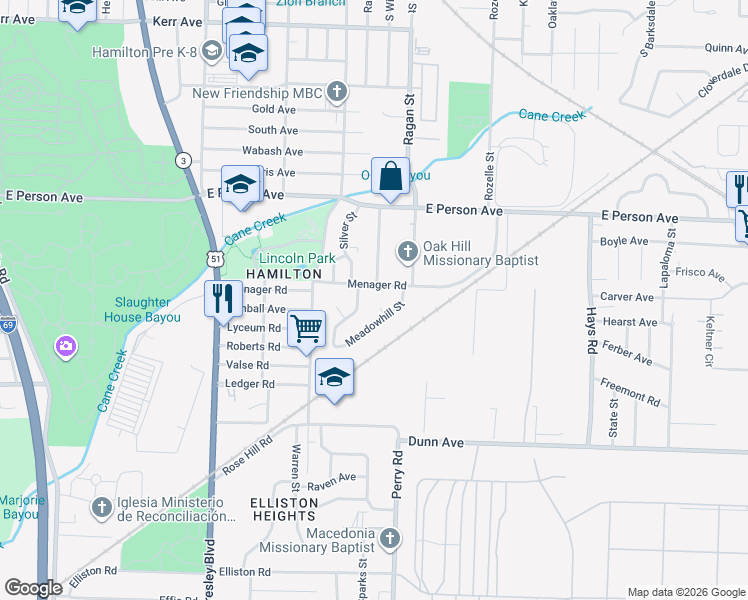 map of restaurants, bars, coffee shops, grocery stores, and more near 1771 Westmore Street in Memphis