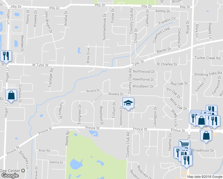 map of restaurants, bars, coffee shops, grocery stores, and more near 4 Summerfield Drive in Conway