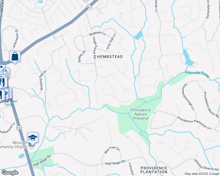 map of restaurants, bars, coffee shops, grocery stores, and more near 1933 Dugan Drive in Charlotte