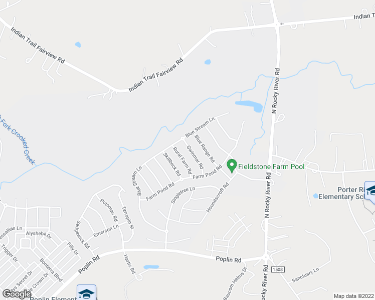 map of restaurants, bars, coffee shops, grocery stores, and more near 1019 Gwinmar Road in Indian Trail